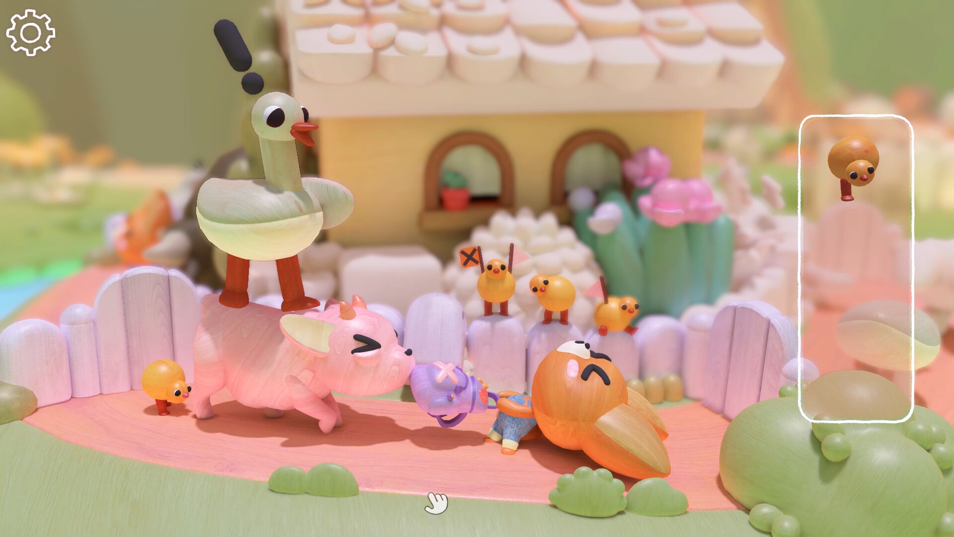 A colorful animal diorama from the Woodo demo
